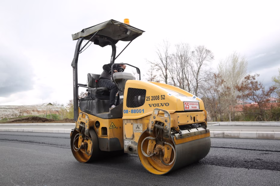 compactação de pavimento automatizada